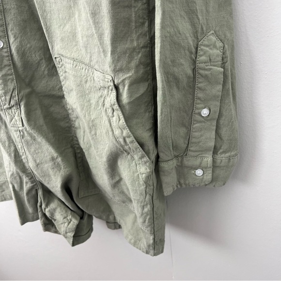 Frank & Eileen Ireland Utility Sage Green Romper - Picture 6 of 7